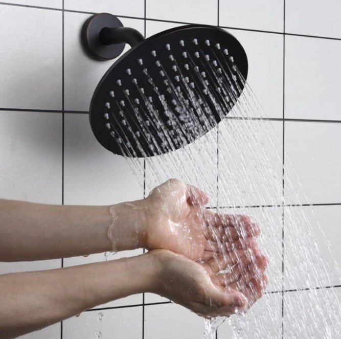 All Metal 8 Inch Rain Shower Head with 2.5 GPM Rainfall Spray - Image 2
