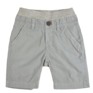 Grey Poplin Shorts