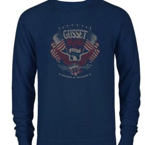 American Pride Raglan Crewneck Sweatshirt – Navy