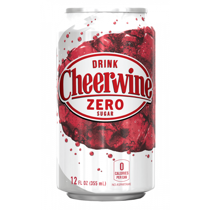 Cheerwine Zero Sugar Cans 24-pack