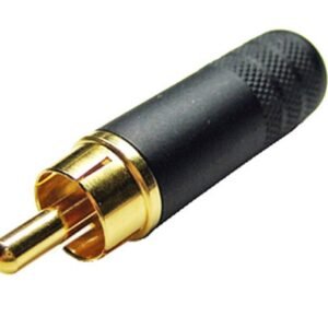 Switchcraft 3502ABAU Longbody RCA Male Black/Gold