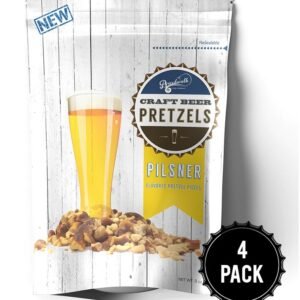 Pilsner Flavored Craft Pretzels 8OZ (Pack of 4)