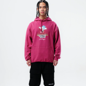 HYPE X SONIC ADULTS PINK RETRO SONIC HOODIE