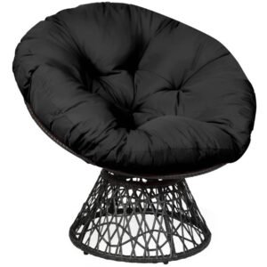 Giantex Rattan Round Papasan Chair